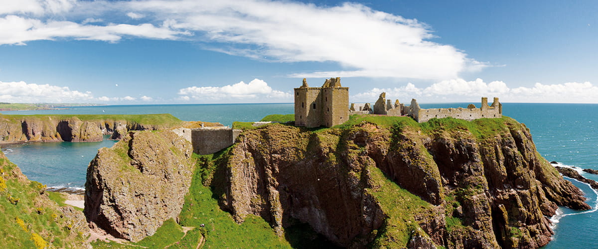 The ruins of Dunnotar Castle, near Aberdeen